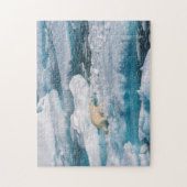 Eisbär, der auf das Meer geht Puzzle (Vertikal)