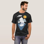 Eisbär-Dilemma-Baseball-Ärmel T-Shirt (Vorne ganz)