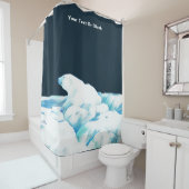 Eisbär Duschvorhang (Beispiel)