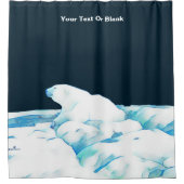 Eisbär Duschvorhang (Vorderseite)