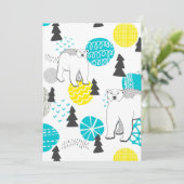 Eisbär Einladung (Stehend Vorderseite)