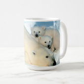 Eisbär-Familie Kaffeetasse (VorderseiteRechts)