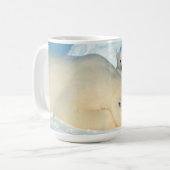 Eisbär-Familie Kaffeetasse (Vorderseite Links)