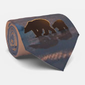 Eisbär-Familie Krawatte (Gerollt)
