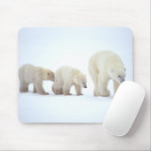 Eisbär-Familie Mousepad (Mit Mouse)