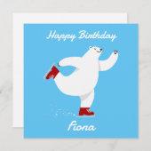 Eisbär Feiertagskarte (Vorne/Hinten)