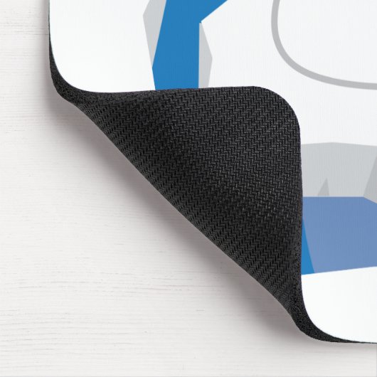 Eisbär-feste Umarmung Mousepad (Ecke)