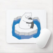 Eisbär-feste Umarmung Mousepad (Mit Mouse)