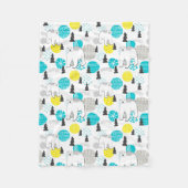 Eisbär Fleecedecke (Vorderseite)