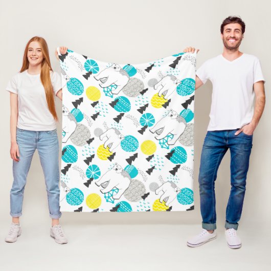 Eisbär Fleecedecke (Beispiel)