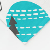 Eisbär Fleecedecke (Ecke)