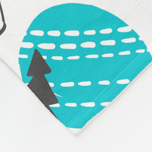 Eisbär Fleecedecke (Ecke)