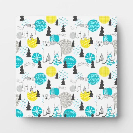 Eisbär Fotoplatte (Vorderseite)