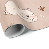 Eisbär-Frischhalte-Papier Geschenkpapier (Rolleneckpunkt)