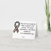 Eisbär, frohe Feiertage! Feiertagskarte (Rückseite)