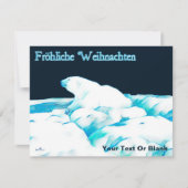 Eisbär - Fröhliche Weihnachten (Vorderseite)