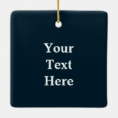 Eisbär - Fröhliche Weihnachten Keramikornament (Rückseite)