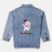 Eisbär fühlt sich freudig. jeansjacke (Rückseite)