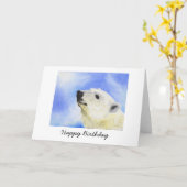 Eisbär-Geburtstags-Karte Karte (Gelbe Blume)