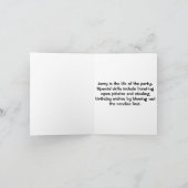 Eisbär-Geburtstags-Karte Karte (Innenseite)