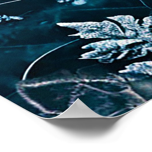 Eisbär, gefroren poster (Ecke)