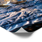 Eisbär, gefroren poster (Ecke)