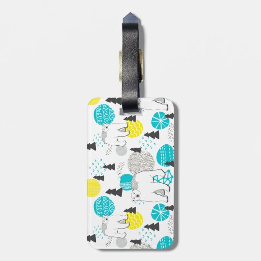 Eisbär Gepäckanhänger (Rückseite vertikal)