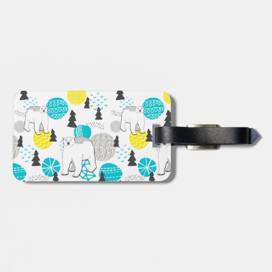 Eisbär Gepäckanhänger (Rückseite horizontal)