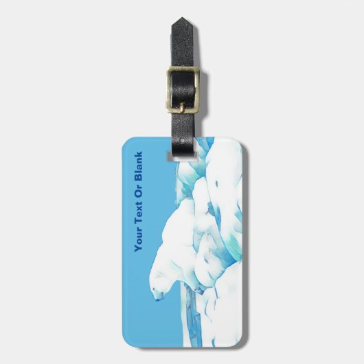 Eisbär Gepäckanhänger (Vorderseite vertikal)