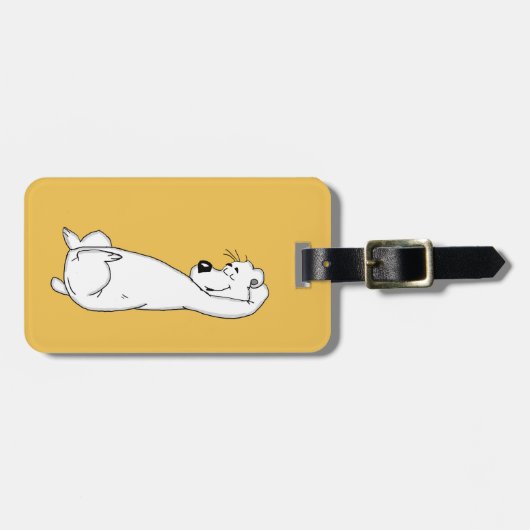 Eisbär Gepäckanhänger (Vorderseite horizontal)