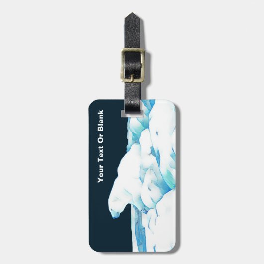 Eisbär Gepäckanhänger (Vorderseite vertikal)