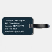 Eisbär Gepäckanhänger (Rückseite horizontal)