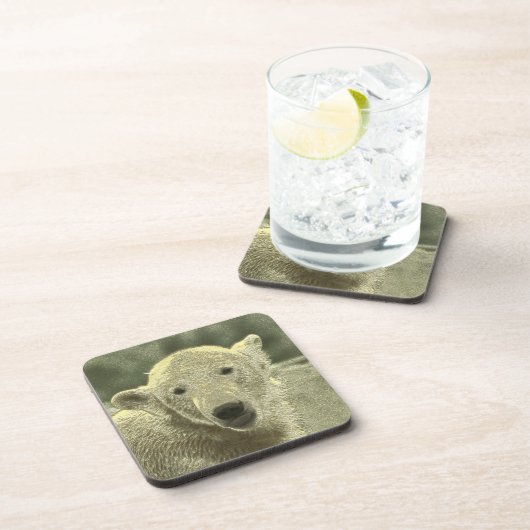 Eisbär Getränkeuntersetzer (Rechte Seite)