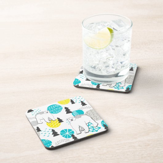 Eisbär Getränkeuntersetzer (Rechte Seite)