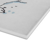 Eisbär Glas Schneidbrett Schneidebrett (Ecke)