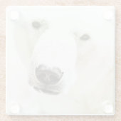 Eisbär Glasuntersetzer (Rückseite)