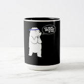 Eisbär glaubt an dich, dass der Eisbär lange Zeit Zweifarbige Tasse (Mittel)
