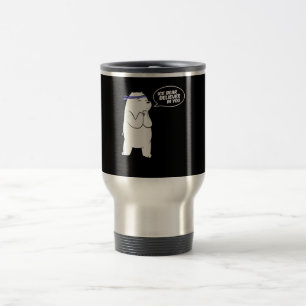 Eisbär glaubt an euch Polarbär lange Reisebecher