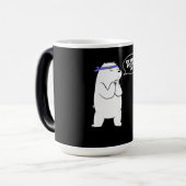 Eisbär glaubt an euch Polarbär lange Verwandlungstasse (Vorderseite Links)