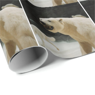 Eisbär-Grinsen Geschenkpapier