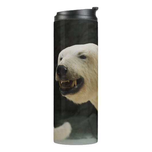 Eisbär-Grinsen Thermosbecher (Nach links gedreht)
