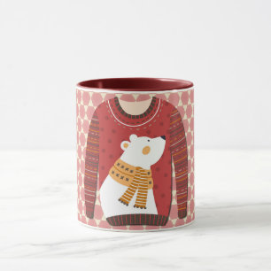 Eisbär-Hässlicher-Schwester-Kunst-Tasse Tasse