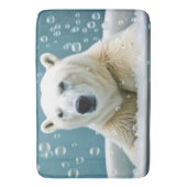 Eisbär im Baden Badematte (Vorderseite Vertikal)