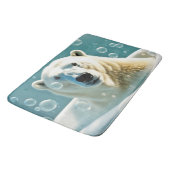 Eisbär im Baden Badematte (Schrägansicht)