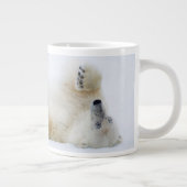 Eisbär im Schnee, Norwegen Jumbo-Tasse (Rechts)