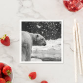 Eisbär im Schnee Serviette (Beispiel)