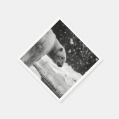 Eisbär im Schnee Serviette (Ecke)