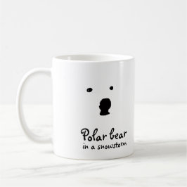 Eisbär im Schneesturm Kaffeetasse