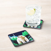 Eisbär im Wilden. Jetzt kaufen Getränkeuntersetzer (Rechte Seite)