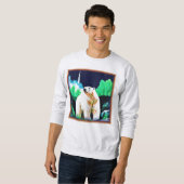 Eisbär im Wilden. Jetzt kaufen Sweatshirt (Vorne ganz)